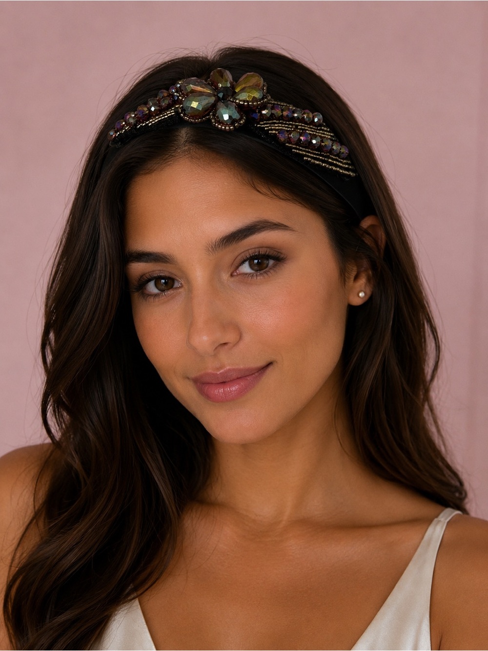 Embellished Multicolor Crystal Headband